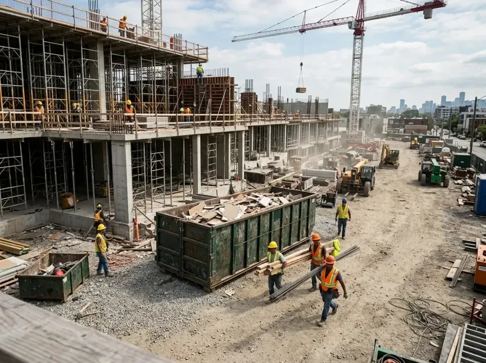 commercial-construction-site-w-002 — frequently asked questions, Low Cost Construction Dumpster Rental in Shadeland, IN